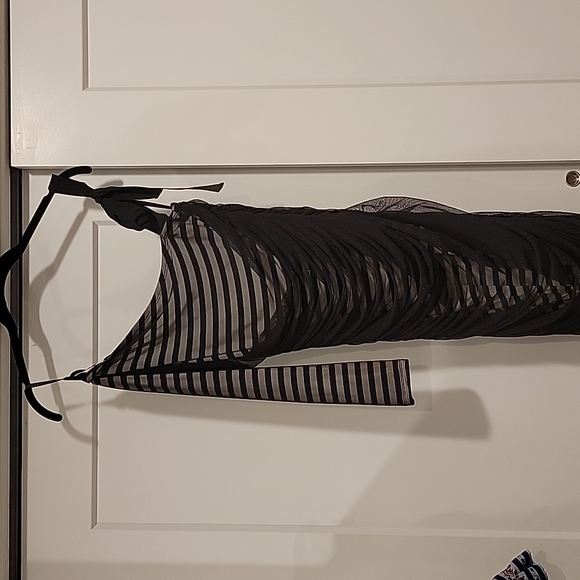 BCBGMaxAzria One Shoulder Ruched Bodycon Midi Dress XS - Picture 4 of 9